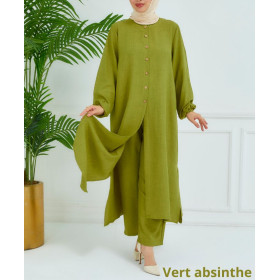 ensemble femme voilée vert