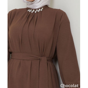 ensemble femme musulmane chic chocolat