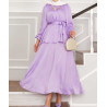 ensemble femme voilée couleur lila