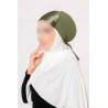 bonnet sous hijab à nouer satin vert