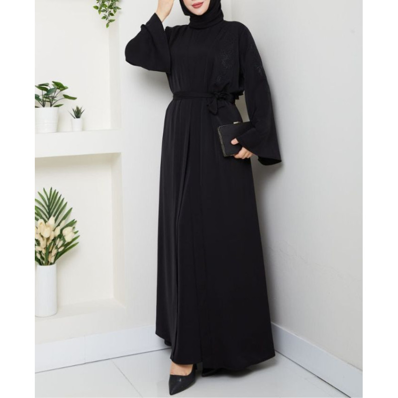 Abaya Kimono Dubaï 2 Pièces - Abaya Kimono Chic et Élégante Abaya Kimono Dubaï 2 Pièces - Abaya Kimono Chic et Élégante