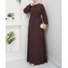 robe hijab hiver marron