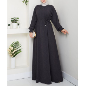robe hijab hiver grise
