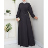 robe hijab hiver grise