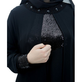 Abaya de soirée a perle