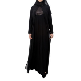 abaya robe longue noire mode pudique